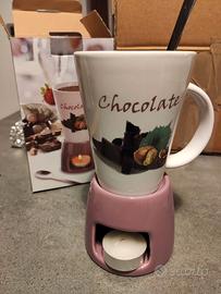 Cioccolatiera tazza con candela nuovo