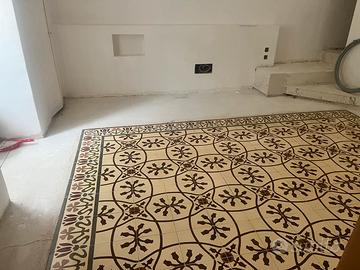 Cementine d’epoca decorate