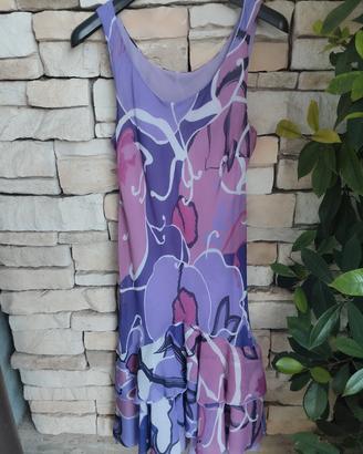 vestito lilla due pezzi 