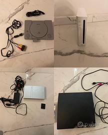 console, Wii, PlayStation 1, PlayStation 2 e ps3