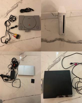 console, Wii, PlayStation 1, PlayStation 2 e ps3