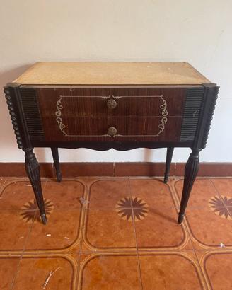 2 Comodini Vintage Anni 50/60 Mid-Century-Art Déco