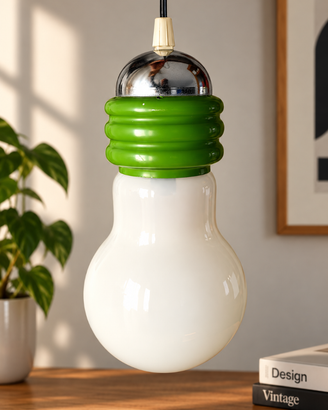 Lampada a sospensione vintage anni ’70 originale