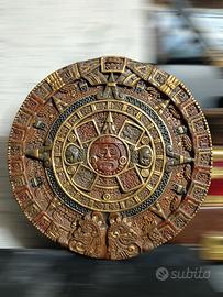 Calendario Azteco in Terracotta Messicano