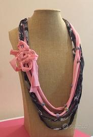 Collana in fettuccia di cotone