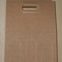 Scatola in cartone ondulato porta tre bottiglie