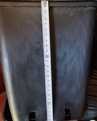 Vasi rettangolare plastica 6 pezzi