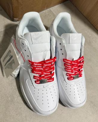 Nike Air Force 1 Low Supreme Bianche EU43