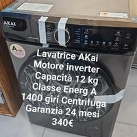 Lavatrice AKai 12 kg motore inverter 