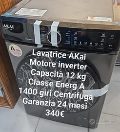 Lavatrice AKai 12 kg motore inverter 