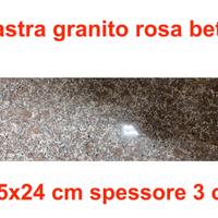 soglia lastra granito rosa 75x24 cm spessore 3 cm