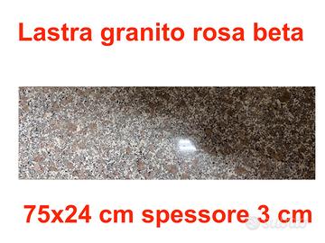 soglia lastra granito rosa 75x24 cm spessore 3 cm