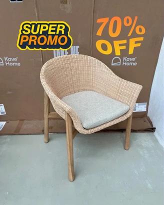 Sedia Galea kave home in legno massello