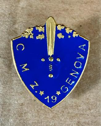 Spilla militare CMZ di Genova