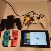 Nintendo switch con accessori 