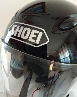 casco  jet Shoei in fibra