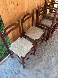 Sedie classiche marroni