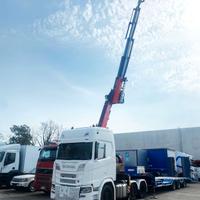 TRATTORE SCANIA R500 6X2 ALLESTITO CON GRU FASSI E