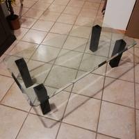 Tavolino da salotto in cristallo