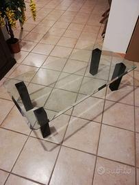 Tavolino da salotto in cristallo