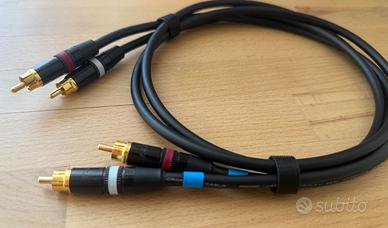 Cavo RCA stereo MOGAMI 2534 – Neutrik/Rean – 1 mt.