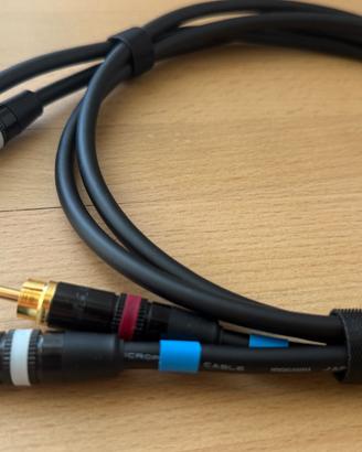 Cavo RCA stereo MOGAMI 2534 – Neutrik/Rean – 1 mt.