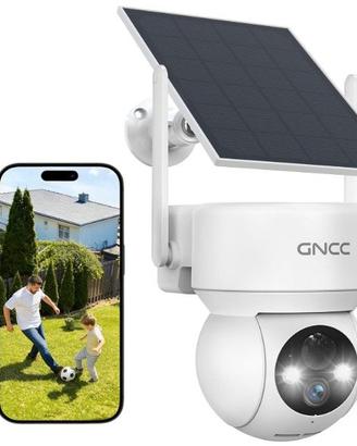 Telecamera WiFi Esterno Senza Fili con Pannello So
