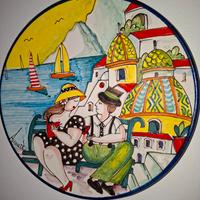 piatto decorativo  ceramica di Vietri sul Mare