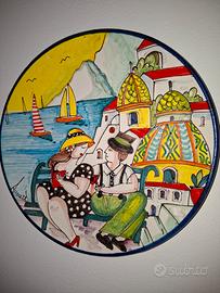 piatto decorativo  ceramica di Vietri sul Mare