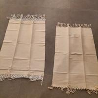 coppia di canovacci in cotone vintage 