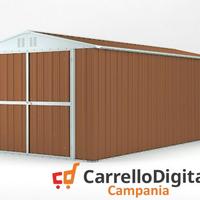 Box garage auto in Acciaio 327x611 19mq fin legno