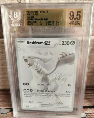 reshiram ex #173 ita BGS 9.5