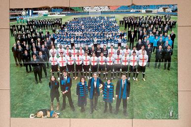 Poster Inter Calcio Mancini Zanetti Ibra Moratti