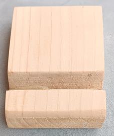 supporto per smartphone in legno