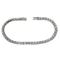 Bracciale tennis in oro bianco e diamanti