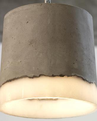Lampadario in cemento e silicone da design