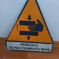 Cartello industriale vintage