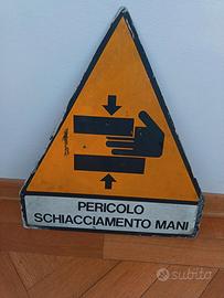 Cartello industriale vintage