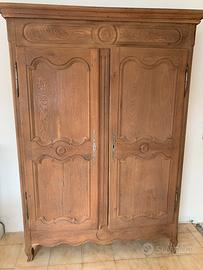 Antico armadio rovere spazzolato