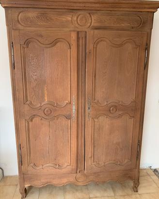 Antico armadio rovere spazzolato