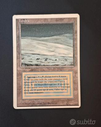 carta magic the Gathering Tundra anni 95