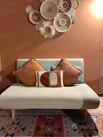 Divano letto 2 posti con schienale regolabile