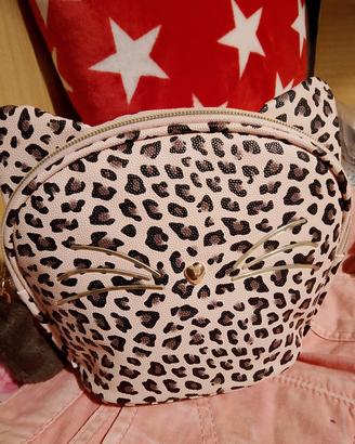 poshette a forma di gatto cn coda