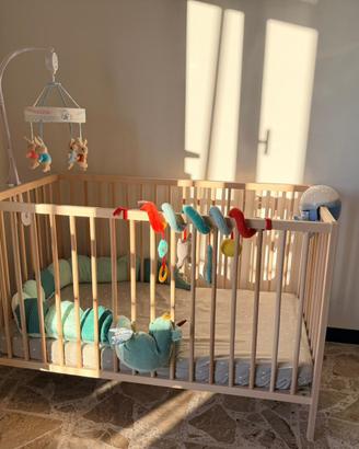 Lettino ikea con materasso