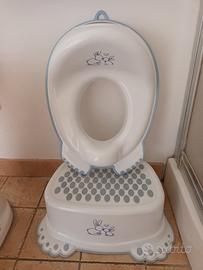 Accessori bagno per bambini riduttore wc e scalino