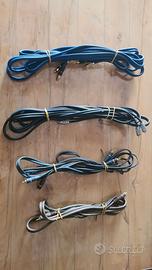 Cavi (4) di segnale HiFi con RCA varie lunghezze