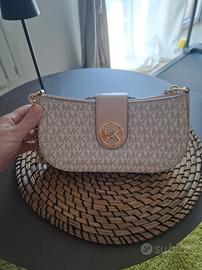 borsa Michael Kors beige con cartellino 