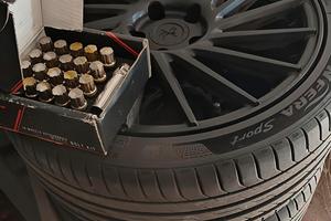 set 4 cerchi e gomme keskin 18" golf 7