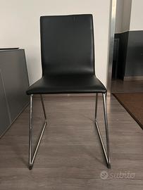 Gruppo 4 sedie nere Ikea