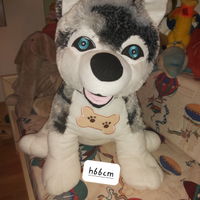 Peluche gigante cane husky